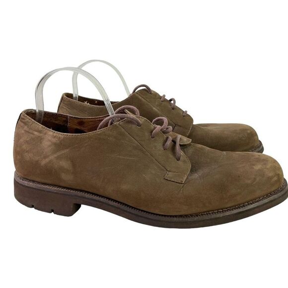 Eddie Bauer Mens Brown Lace UP Oxford Real Leather Casual Shoes Vibram Sole 14 main image 15
